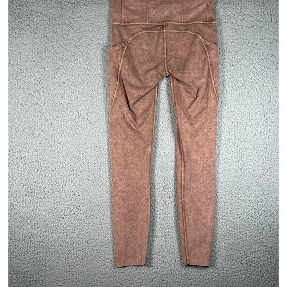 Lululemon Fast and Free Tight II Ice Dye Earth Brown Size 4 waistband pocket - Picture 4 of 11
